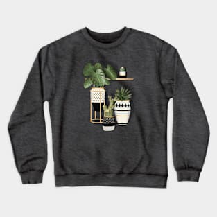 Potted Green Plants Crewneck Sweatshirt